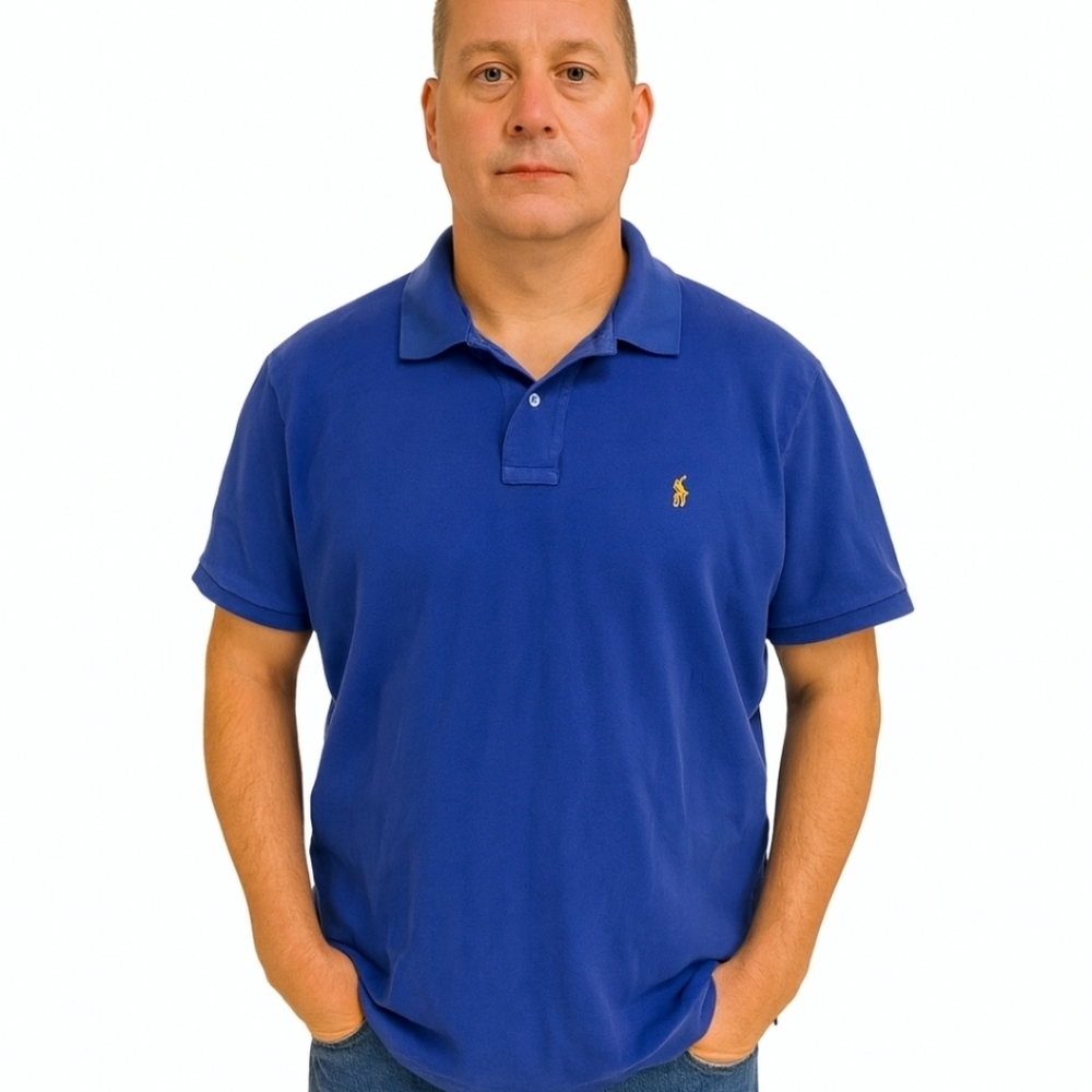 Polo By Ralph Lauren Blue Mens Polo Shirt Size XL